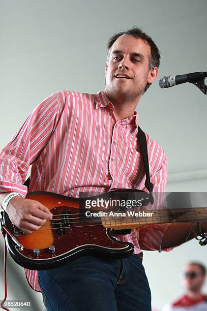 Musician Christopher Owens of the band Girls performs during day two of the Coachella Valley Music & Arts Festival 2010 held at the Empire Polo Club...