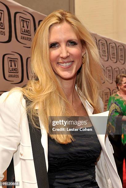 Author Ann Coulter arrives at the 8th Annual TV Land Awards at Sony Studios on April 17, 2010 in Los Angeles, California.