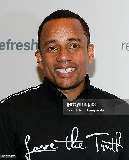 Hill Harper attends the Pepsi Refresh Project seminar at the New York Public Libaray on April 17, 2010 in New York City.