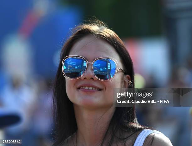 General view during the 2018 FIFA World Cup Russia group F match between Mexico and Sweden at Ekaterinburg Arena on June 27, 2018 in Yekaterinburg,...