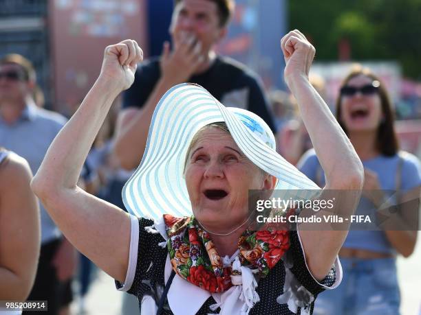 General view during the 2018 FIFA World Cup Russia group F match between Mexico and Sweden at Ekaterinburg Arena on June 27, 2018 in Yekaterinburg,...