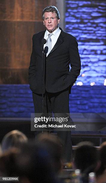 Actor Ryan O'Neal presents at the 8th Annual TV Land Awards at Sony Pictures Studios on April 17, 2010 in Culver City, California.