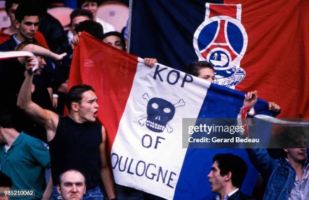 Of Boulogne during the match between Paris Saint Germain and Toulouse played at Parc des Princes, France on June 5th, 1985