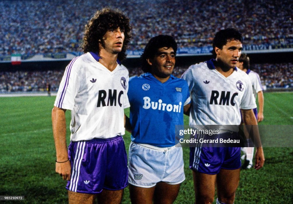 Napoli v Toulouse UEFA Cup - 1986/1987