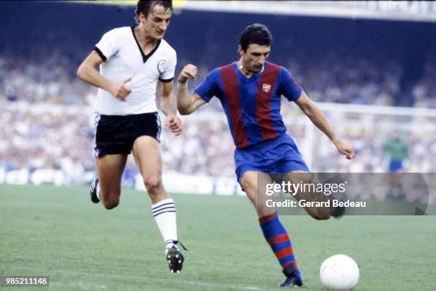 Johann Krankl of Barcelona during the liga match between Barcelona and valencia played at Barcelone, Espagne on September 9th, 1978.