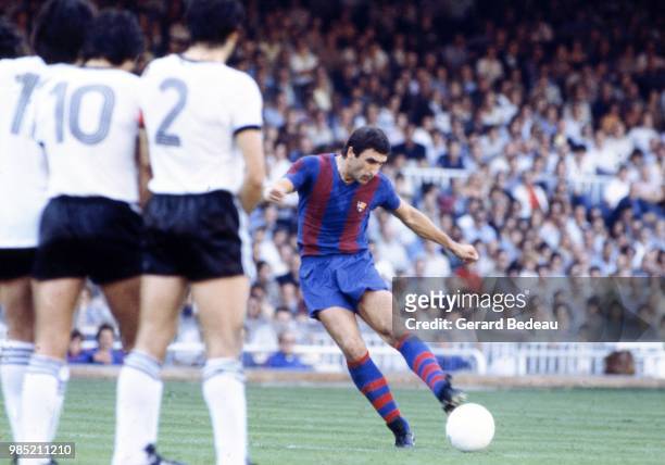 Johann Krankl of Barcelona during the liga match between Barcelona and valencia played at Barcelone, Espagne on September 9th, 1978.
