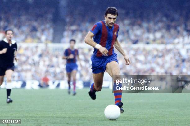 Johann Krankl of Barcelona during the liga match between Barcelona and Valencia played at Barcelone, Espagne on September 9th, 1978.