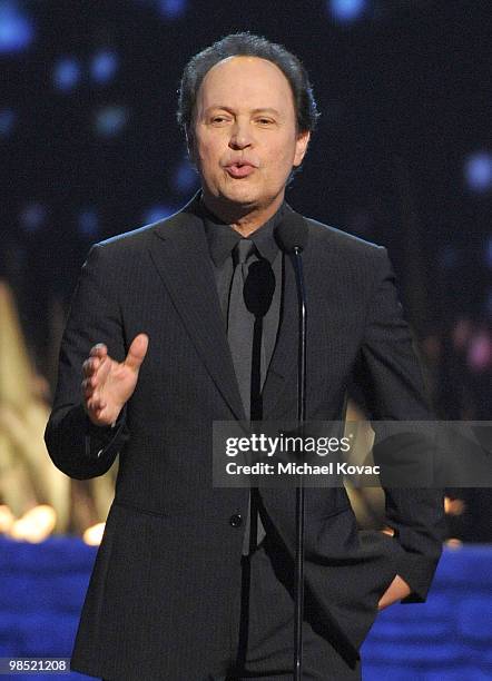 Actor Billy Crystal presents at the 8th Annual TV Land Awards at Sony Pictures Studios on April 17, 2010 in Culver City, California.