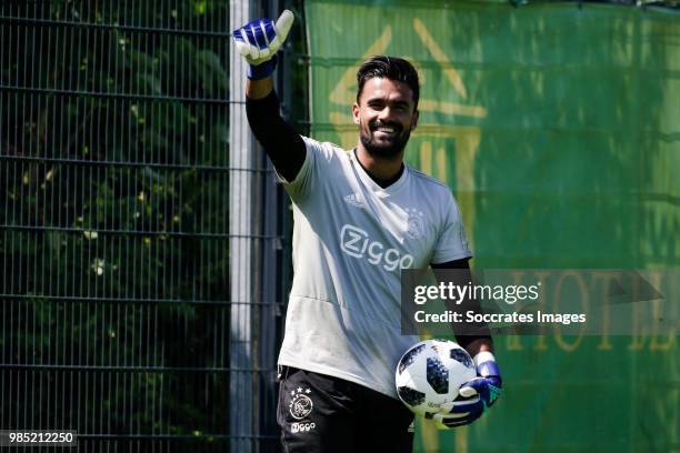 Benjamin van Leer of Ajax during the Training Ajax at the Sportplatz Klosterpforte on June 27, 2018 in Klosterpforte Germany