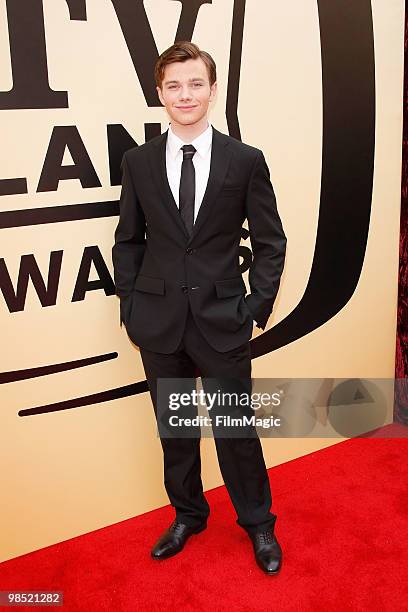 Chris Colfer arrives to the 8th Annual TV Land Awards held at Sony Pictures Studios on April 17, 2010 in Culver City, California.