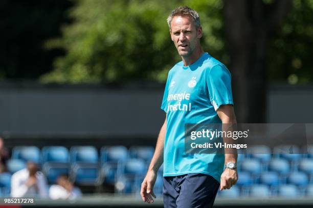Assistent trainer Andre Ooijer of PSV during a trainings session of PSV Eindhoven at the Herdgang on June 27, 2018 in Eindhoven, The Netherlands