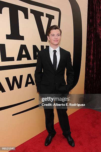 Actor Chris Colfer arrives at the 8th Annual TV Land Awards at Sony Studios on April 17, 2010 in Culver City, California.