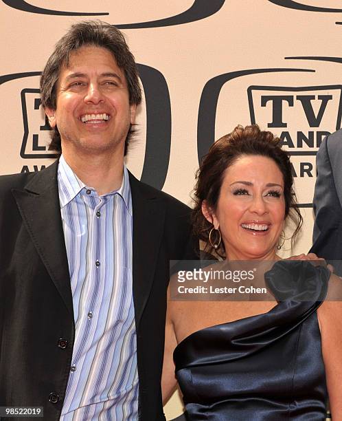Actors Ray Romano and Patricia Heaton arrive at the 8th Annual TV Land Awards at Sony Studios on April 17, 2010 in Los Angeles, California