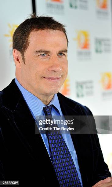 John Travolta attends the Sunscreen Film Festival awards ceremony at the Mirror Lake Lyceum on April 17, 2010 in St Petersburg, Florida.