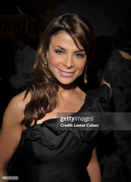 Actress Paula Abdul backstage during the 8th Annual TV Land Awards at Sony Studios on April 17, 2010 in Los Angeles, California.