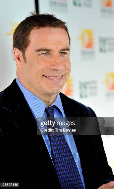 John Travolta attends the Sunscreen Film Festival awards ceremony at the Mirror Lake Lyceum on April 17, 2010 in St Petersburg, Florida.