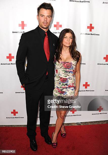 Josh Duhamel and Fergie attends The American Red Cross Red Tie Affair Fundraiser Gala at Fairmont Miramar Hotel on April 17, 2010 in Santa Monica,...