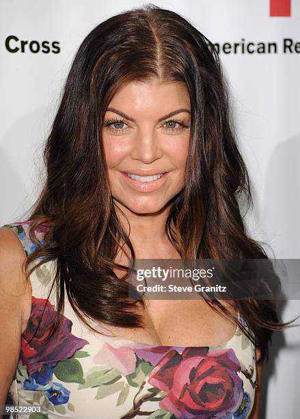 Fergie attends The American Red Cross Red Tie Affair Fundraiser Gala at Fairmont Miramar Hotel on April 17, 2010 in Santa Monica, California.