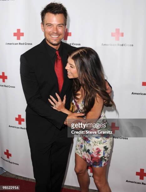 Josh Duhamel and singer Fergie attends The American Red Cross Red Tie Affair Fundraiser Gala at Fairmont Miramar Hotel on April 17, 2010 in Santa...