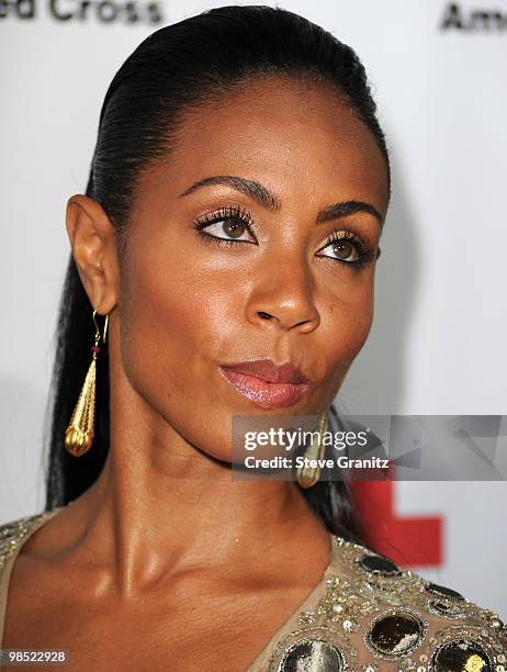 Jada Pinkett Smith attends The American Red Cross Red Tie Affair Fundraiser Gala at Fairmont Miramar Hotel on April 17, 2010 in Santa Monica,...