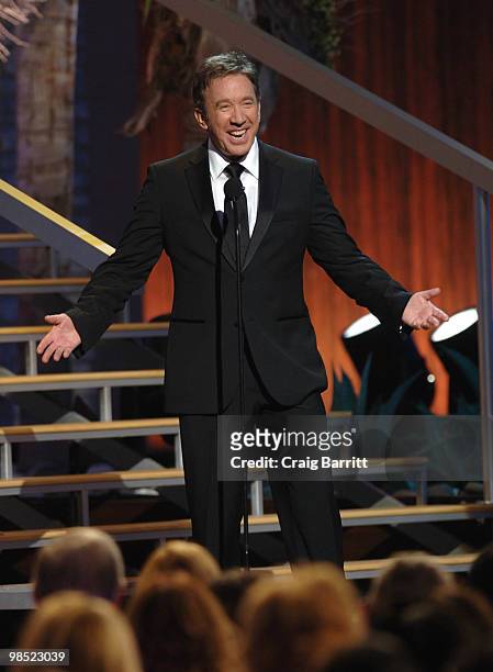 Tim Allen on stage at the 8th Annual TV Land Awards at Sony Studios on April 17, 2010 in Los Angeles, California.