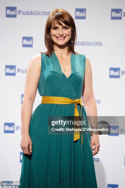 Lorena Bianchetti attends the Rai Show Schedule presentation on June 27, 2018 in Milan, Italy.