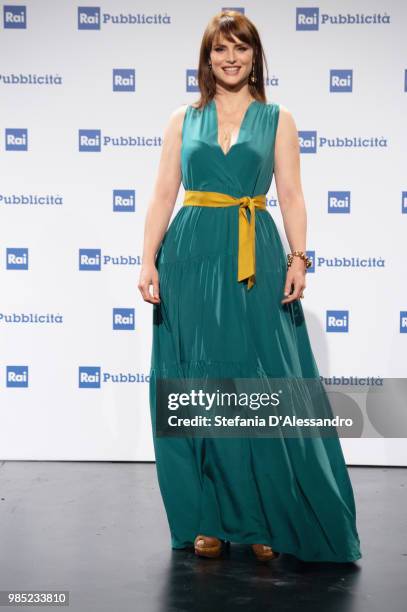 Lorena Bianchetti attends the Rai Show Schedule presentation on June 27, 2018 in Milan, Italy.