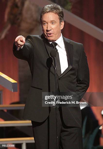 Actor Tim Allenl speaks during the Eighth annual TV Land Awards on April 17, 2010 in Culver City, California.