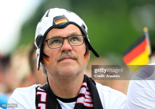 Fan gathers for a public viewing event to watch the 2018 FIFA World Cup Russia Group F match between Korea Republic and Germany, at the historical...