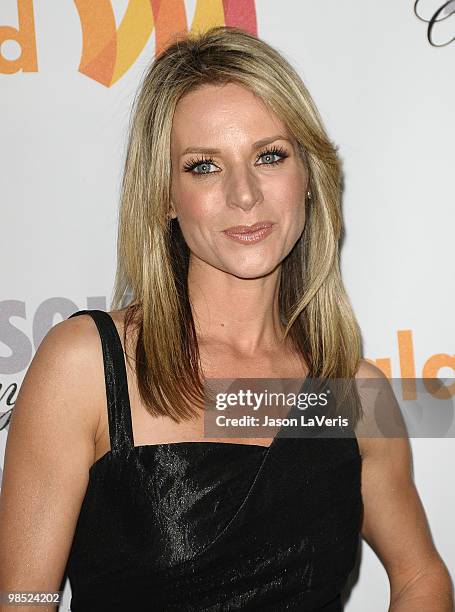 Actress Jessalyn Gilsig attends the 21st annual GLAAD Media Awards at Hyatt Regency Century Plaza on April 17, 2010 in Century City, California.