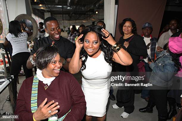 Celebrity stylist Johnny Wright and TV personality Sherri Shepherd attend the "Picture of Strength" to benefit Harlem Children's Zone presented by...