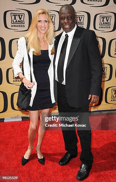 Author Ann Coulter and Actor Jimmie J.J. Walker attend the 8th Annual TV Land Awards held at Sony Studios on April 17, 2010 in Culver City,...