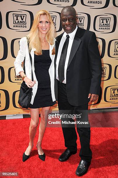 Author Ann Coulter and Actor Jimmie J.J. Walker attend the 8th Annual TV Land Awards held at Sony Studios on April 17, 2010 in Culver City,...