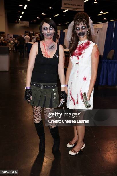 Costumed fans attend Wizard Entertainment's Comic Con Expo at Anaheim Convention Center on April 17, 2010 in Anaheim, California.