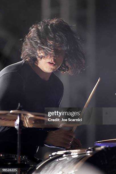 Jack White of 'The Dead Weather' performs on Day 2 of the 2010 Coachella Valley Music & Arts Festival at The Empire Polo Club on April 17, 2010 in...