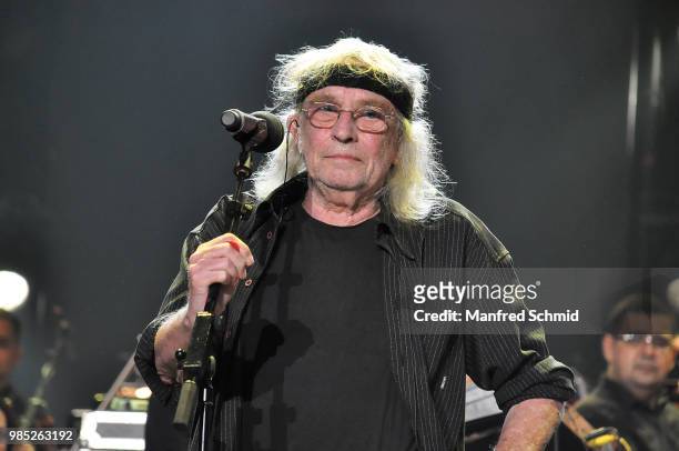 Schiffkowitz performs on stage during the 'Best of Austria meets Classic' Concert at Wiener Stadthalle on June 21, 2018 in Vienna, Austria. On the...
