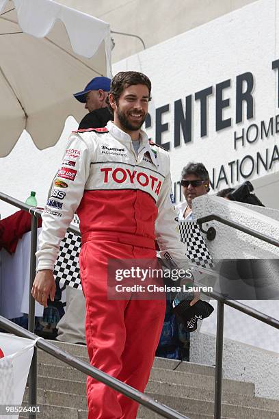 Actor Zachary Levi attends the Toyota Grand Prix Pro / Celebrity Race Day on April 17, 2010 in Long Beach, California.