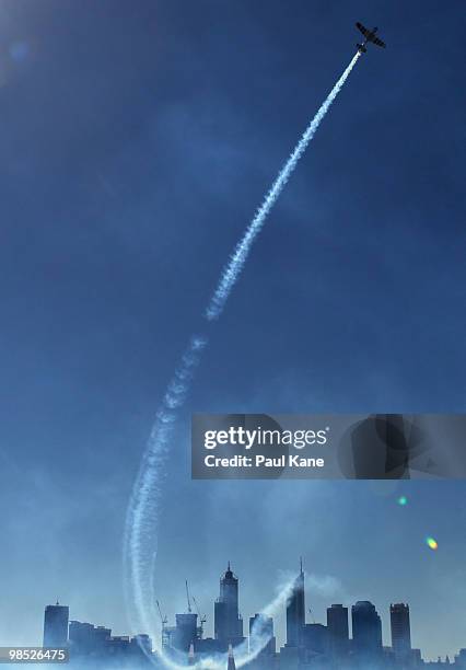 Hannes Arch of Austria in action during the Red Bull Air Race Day on April 18, 2010 in Perth, Australia.