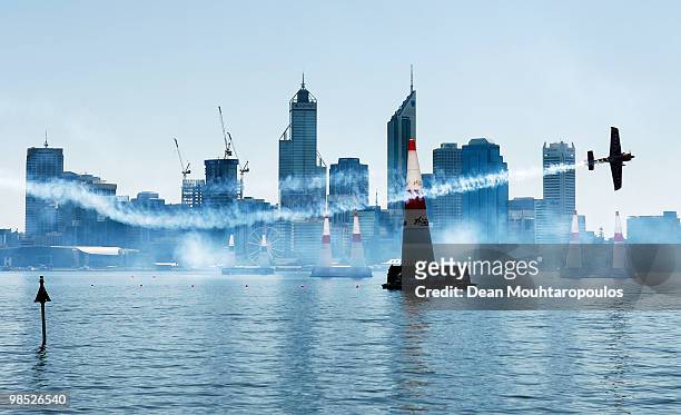 Matt Hall of Australia in action during the Red Bull Air Race Day on April 18, 2010 in Perth, Australia.