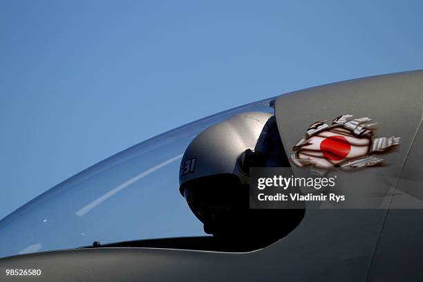 Yoshihide Muroya of Japan at the Race Airport during the Red Bull Air Race Day on April 18, 2010 in Perth, Australia.