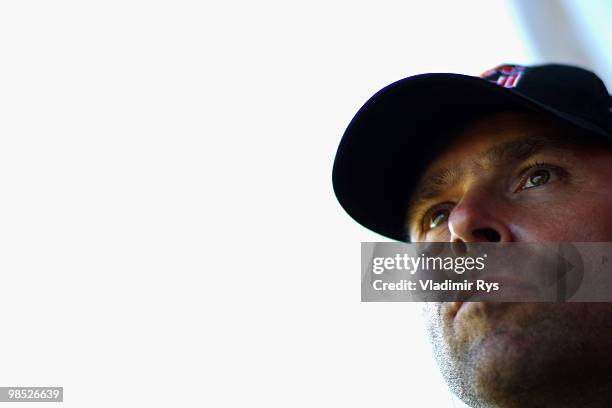 Hannes Arch of Austria at the Race Airport during the Red Bull Air Race Day on April 18, 2010 in Perth, Australia.