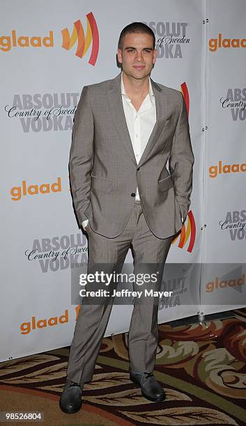 Actor Mark Salling arrives at the 21st Annual GLAAD Media Awards at Hyatt Regency Century Plaza on April 17, 2010 in Century City, California.