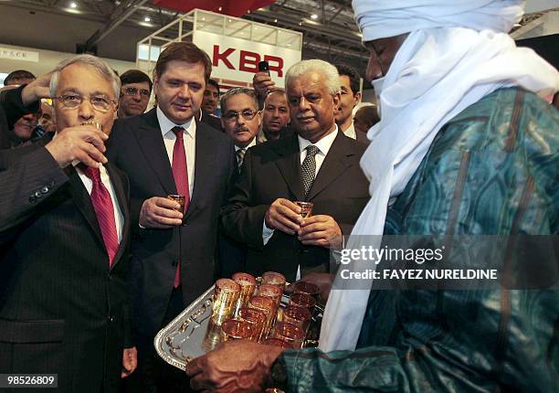 Algerian Energy and Mines Minister Chakib Khelil , Russian Energy Minister Sergei Shmatko and Qatari Minister of Energy and Industry Abdulla Bin...