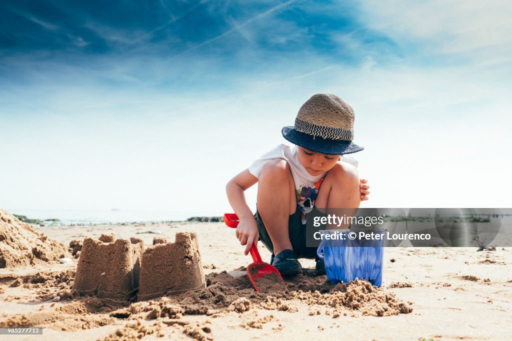 Building a sandcastle