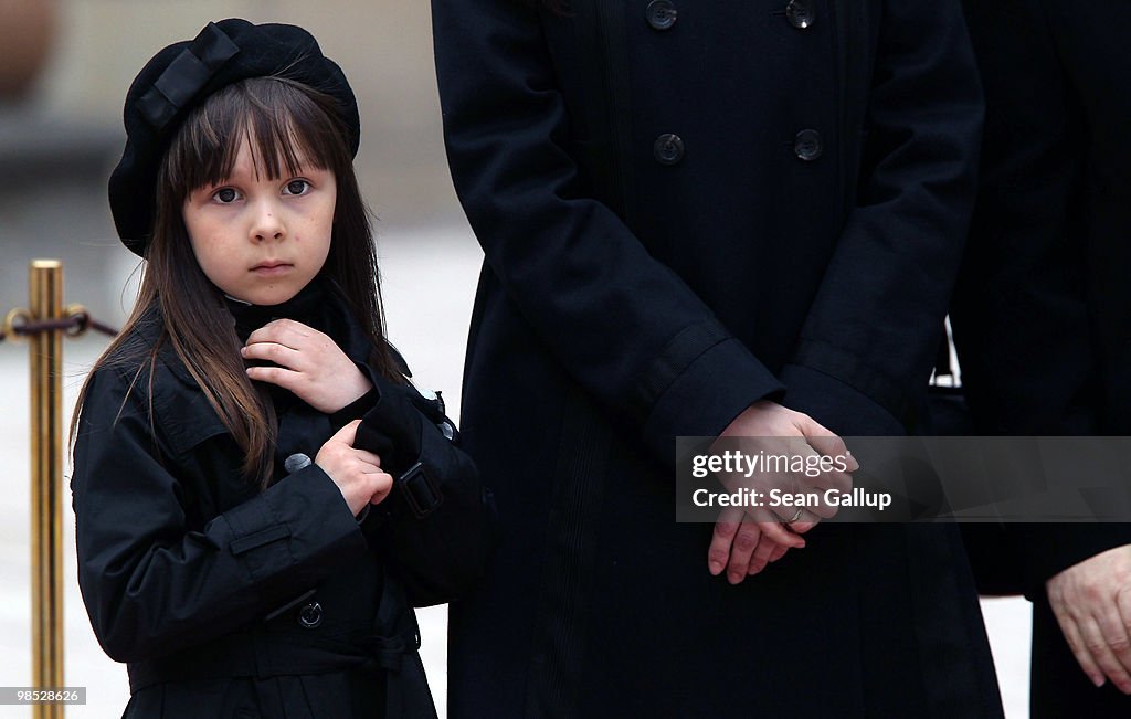 Funeral Service Of Lech Kaczynski And First Lady Maria