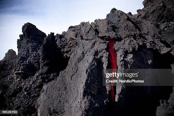 Volcanic activity takes place in the Fimmvorduhals area between the glaciers Eyjafjallajokull and Myrdalsjokull, approximately 125 km east of...