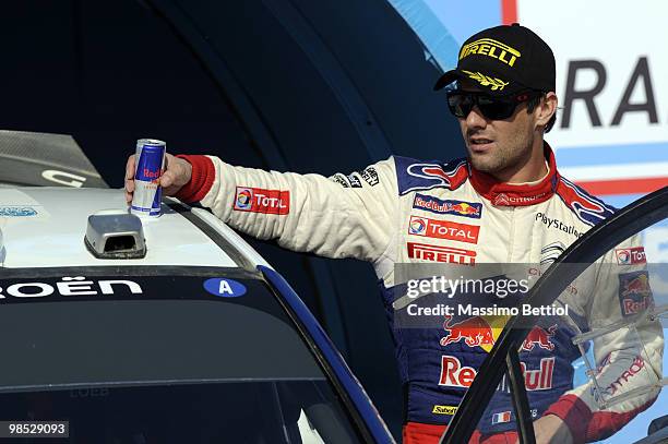 Sebastien Loeb of France winner of the WRC Rally of Turkey on April 18, 2010 in Istanbul, Turkey.