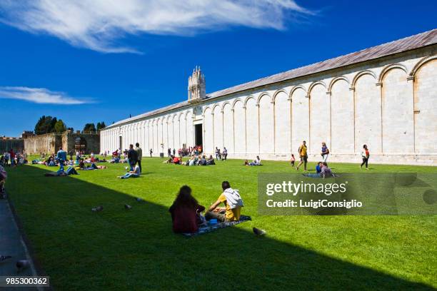 pisa; campo of miracles, tourist - consiglio stock pictures, royalty-free photos & images