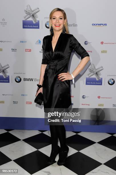 Martina Hill attends the 'Felix Burda Award' at hotel Adlon on April 18, 2010 in Berlin, Germany.