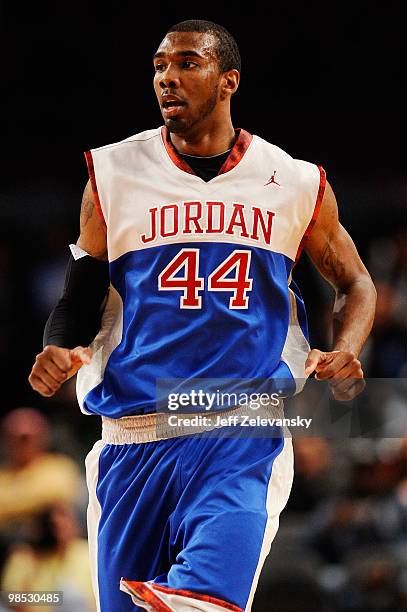 Moore of Suburban Team on court during his match against City Team during the Regional Game at the 2010 Jordan Brand classic at Madison Square Garden...